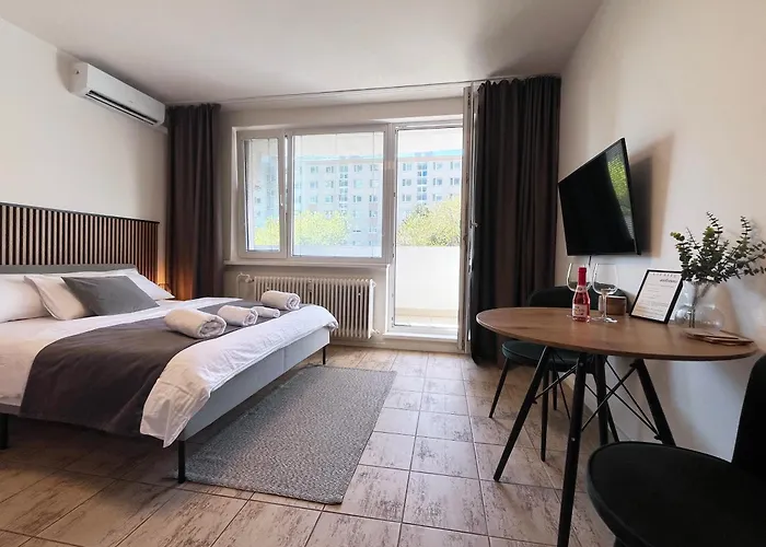 New Cozy Studio, Ac & Balcony 布拉迪斯拉发